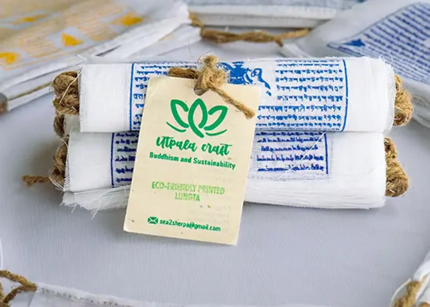 Small prayer flag without color 