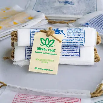 Small prayer flag without color