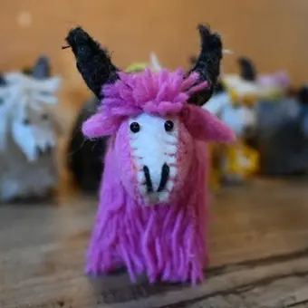 Felted Yak Wool Doll