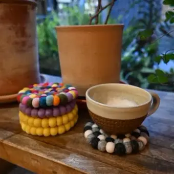 Felted Wool Coaster