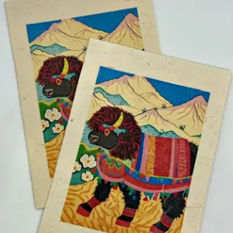 Colorful Creature card  