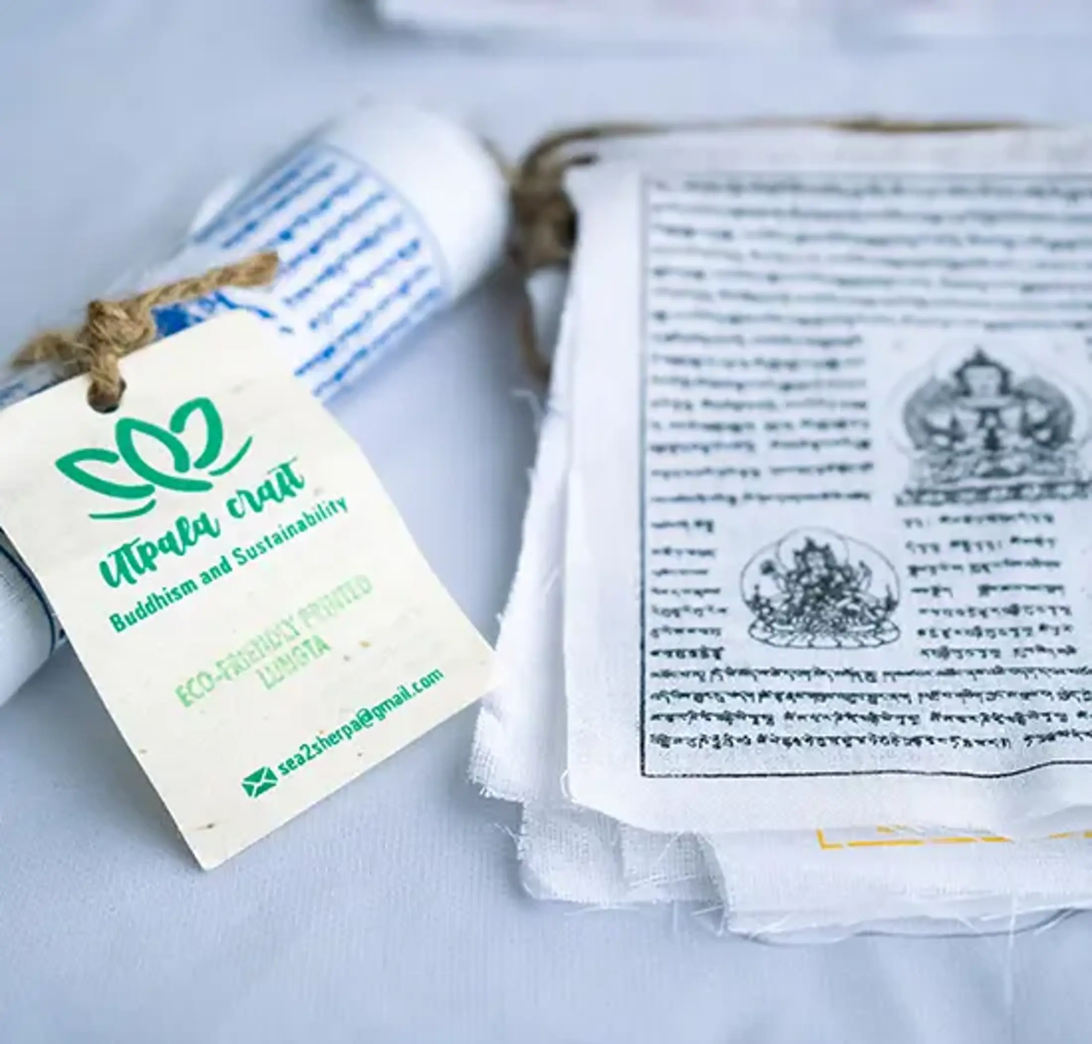 Small prayer flag without color