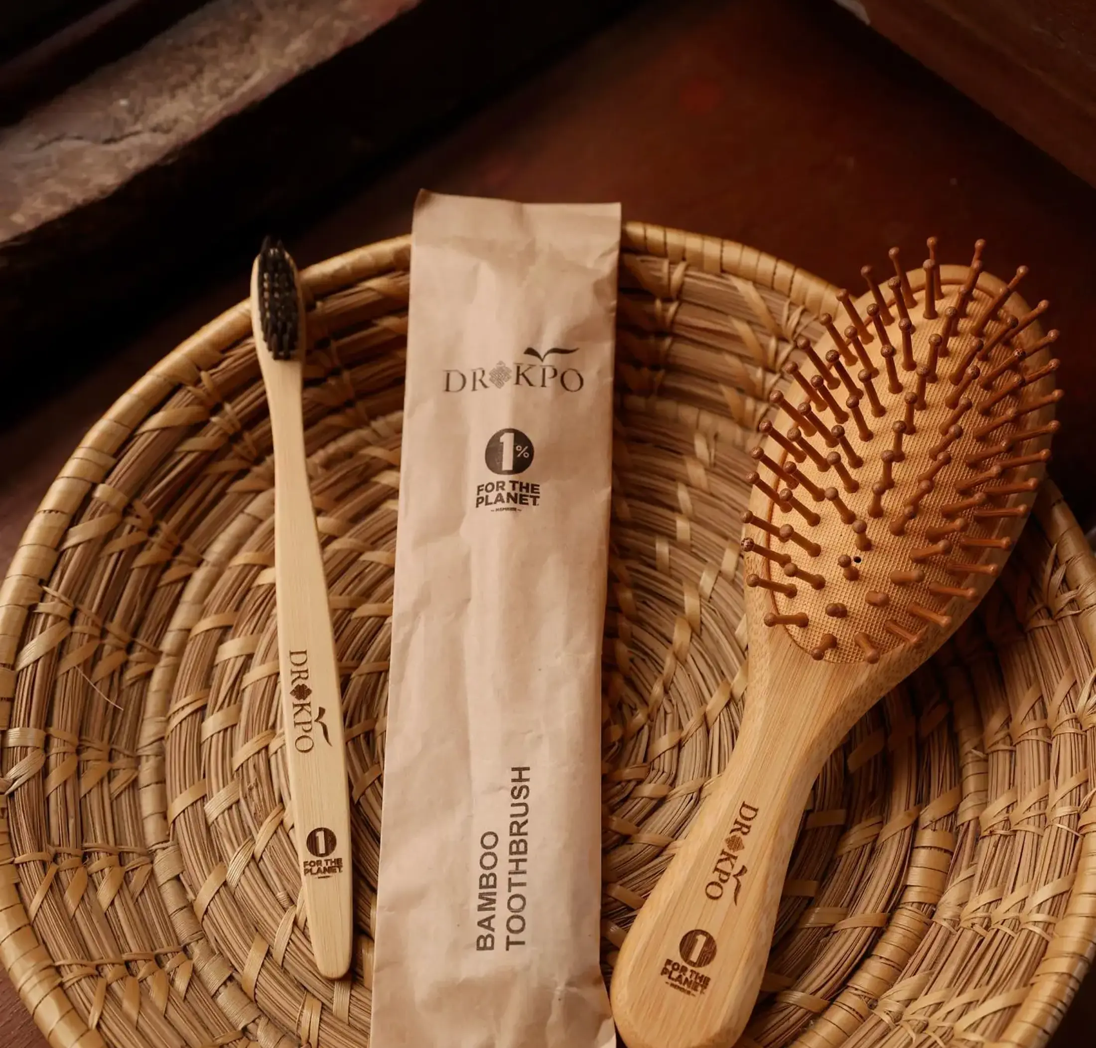 Bamboo hair brush