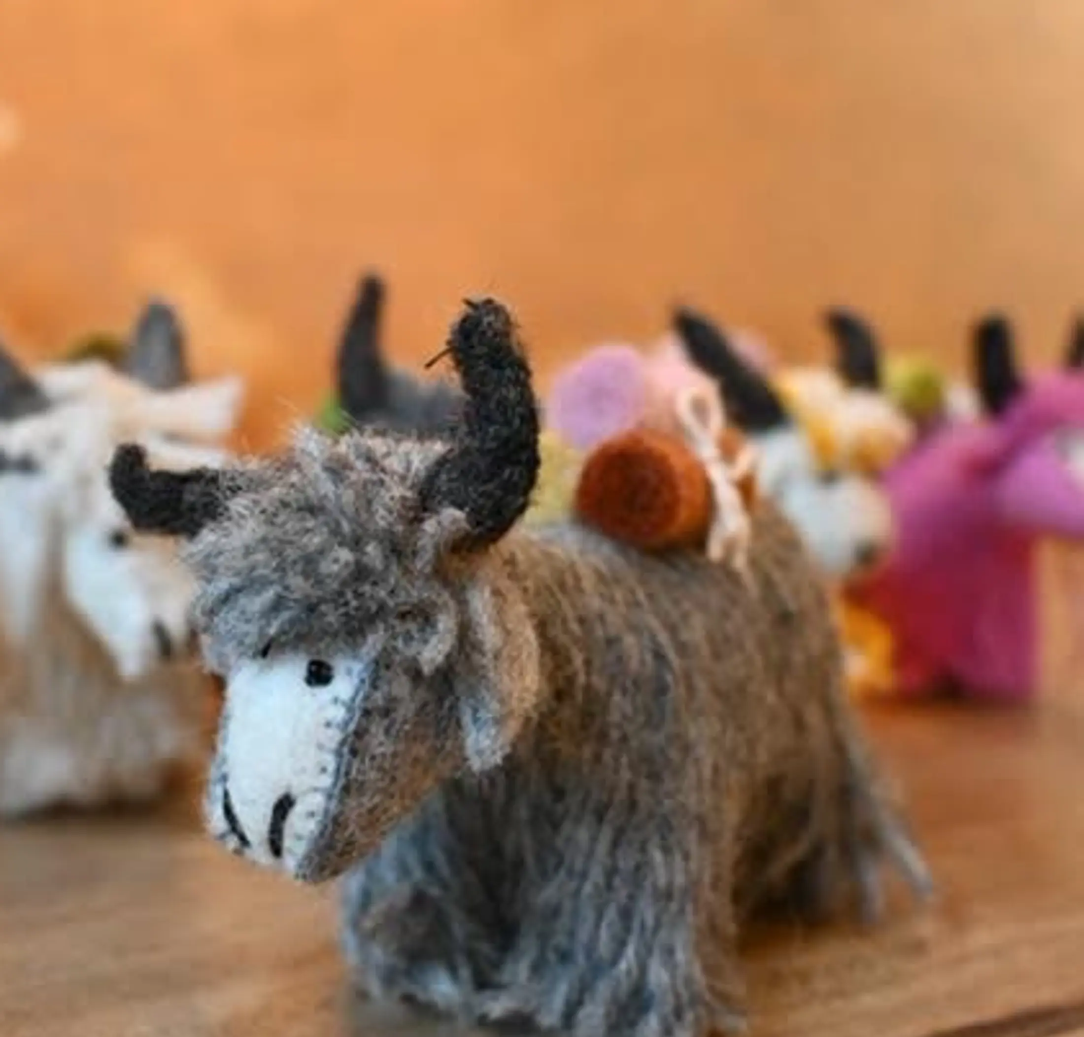 Felted Yak Wool Doll